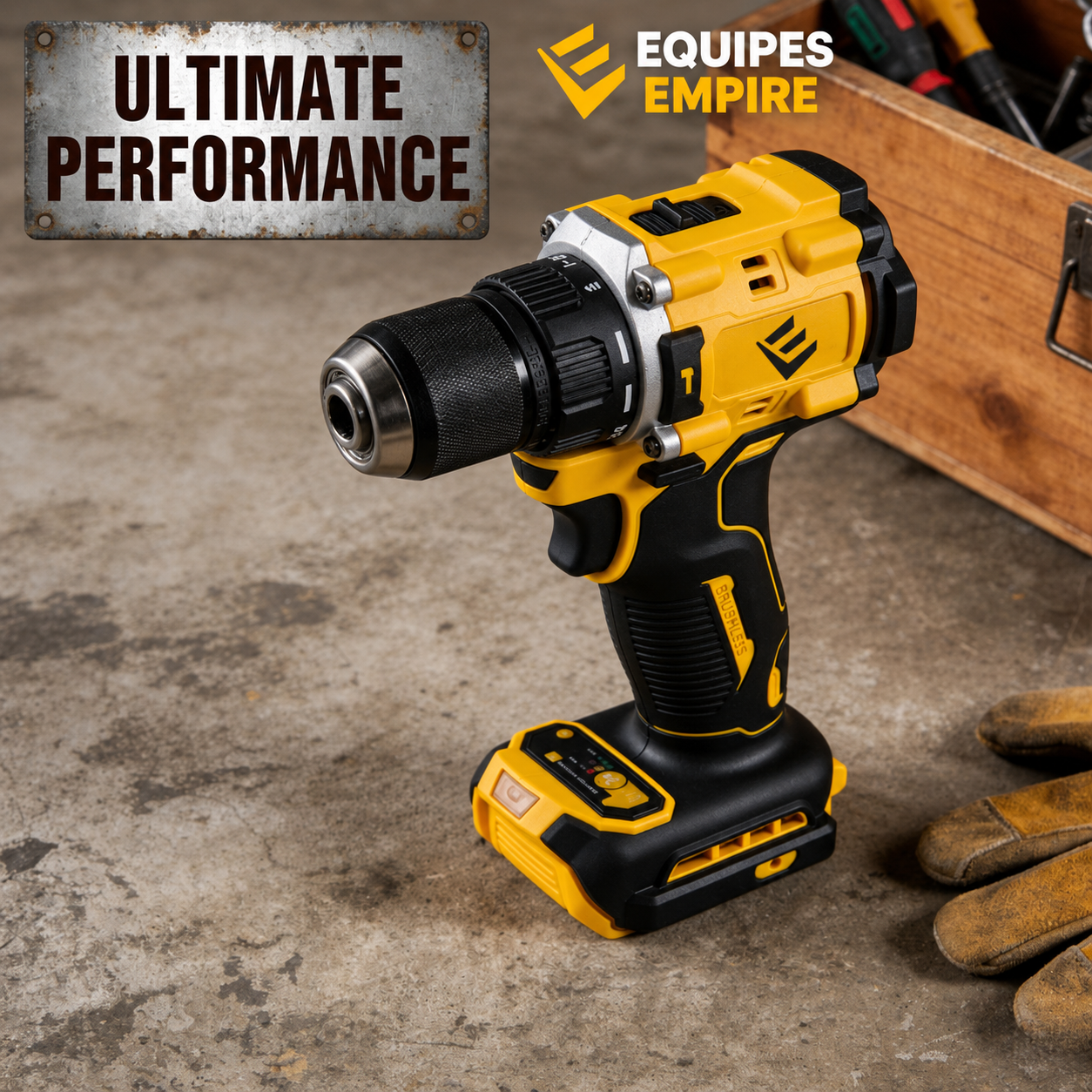 Equipes Empire Pro-Grade Cordless Hammer Drill / Driver