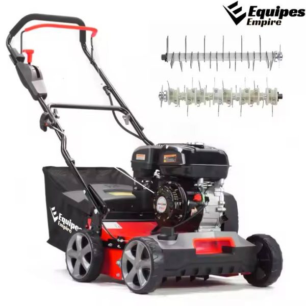 EquipesEmpire Gasoline Lawn Scarifier Machine Powerful Petrol Scarifier Raker Dethatcher