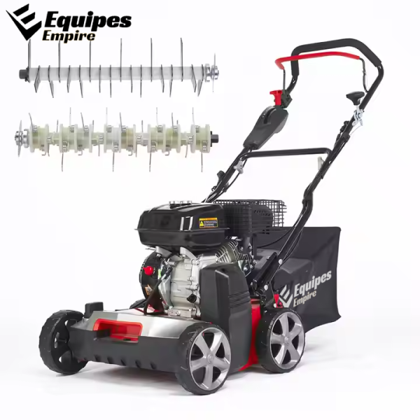 EquipesEmpire Gasoline Lawn Scarifier Machine Powerful Petrol Scarifier Raker Dethatcher